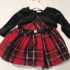 Infant Girls Christmas Dress. 0-3M